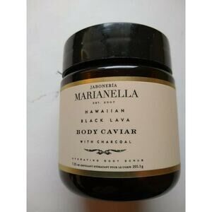 JABONERIA MARIANELLA Hawaiian Black Lava Body Caviar w/ Charcoal 7.25oz Sealed
